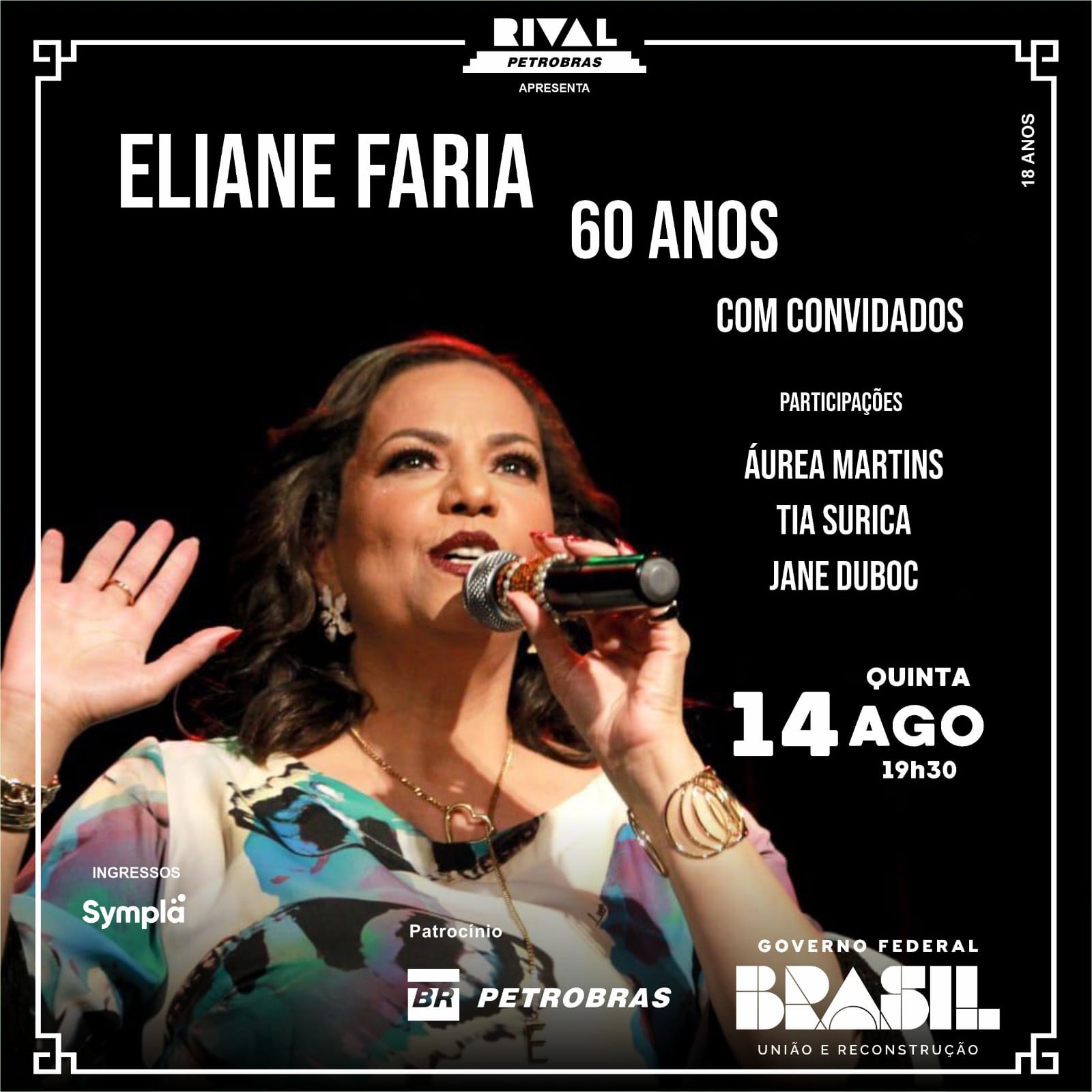 flyer 60 anos da eliane faria