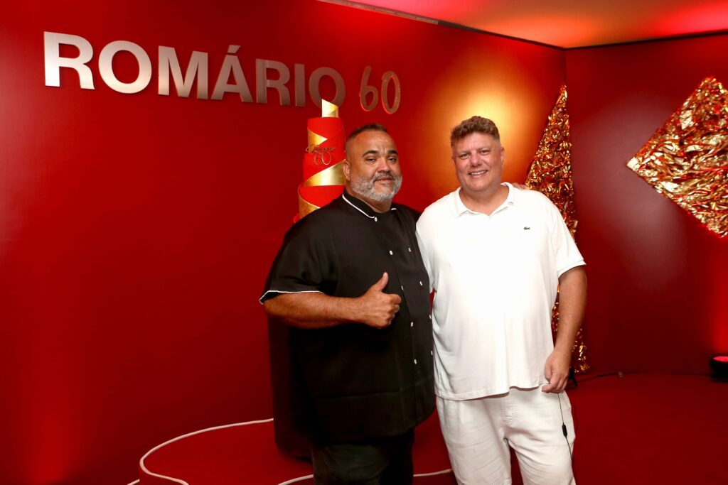Romário abre celebração dos 60 anos com jantar luxuoso que marca início de três dias de festa vlds0101 chef sergio faustao e leco biagioni(cerimonialista)